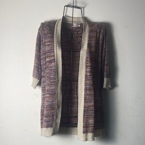 Cozy Multicolor Open-Front Cardigan